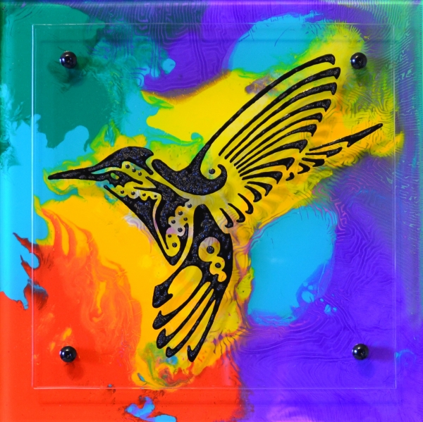 Garden Series - Hummingbird by Diane Antheunisse