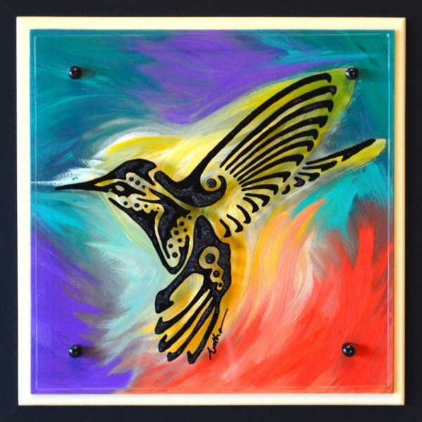 Painted Series - Hummingbird by Diane Antheunisse